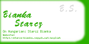 bianka starcz business card